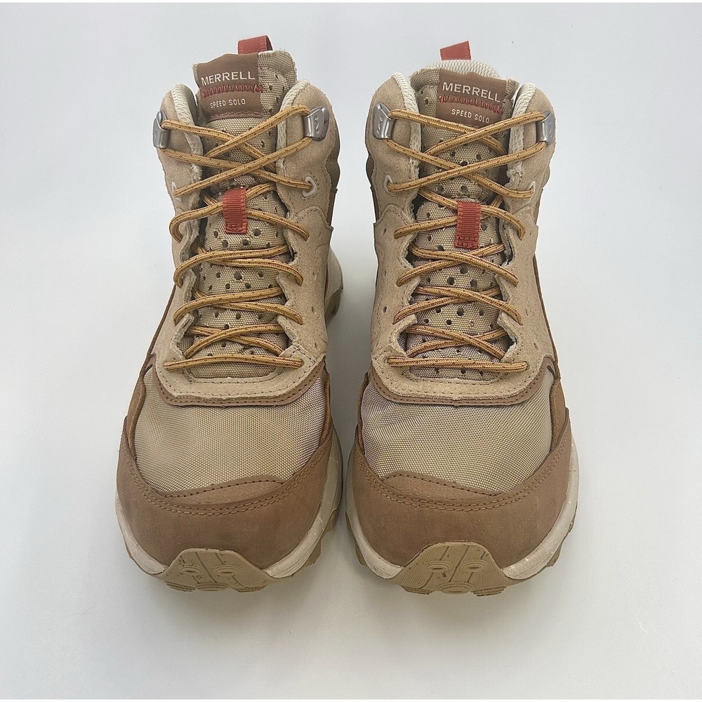 Merrell Speed Solo Mid J005386 Womens 9.5 Tobacco Waterproof Hiking Boots - Picture 7 of 10